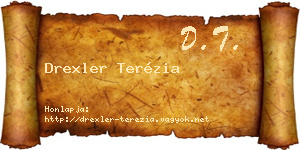 Drexler Terézia névjegykártya
